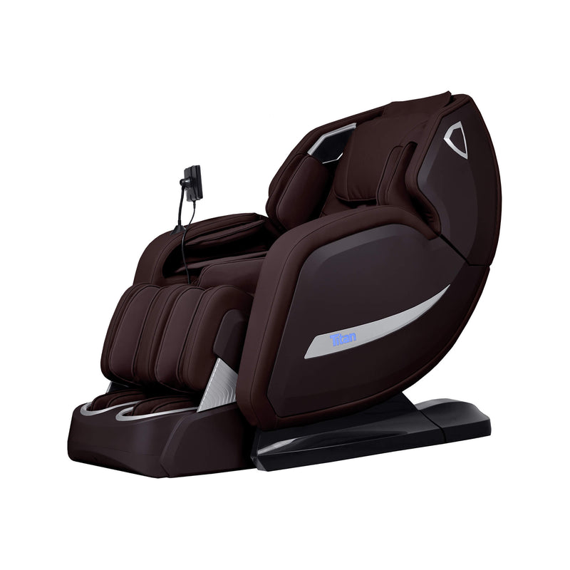 Titan 4D Advent Zero Gravity Massage Chair With Voice Control Brown SAK58762 Saksby - Front Left View