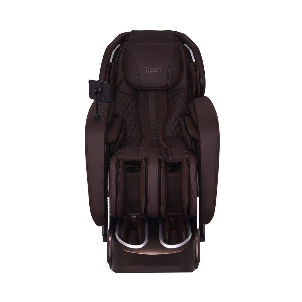 Titan 4D Advent Zero Gravity Massage Chair With Voice Control Brown SAK58762 Saksby - Front View