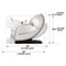 Titan 4D Advent Zero Gravity Massage Chair With Voice Control Brown SAK58762 Saksby - Reclining Dimensions