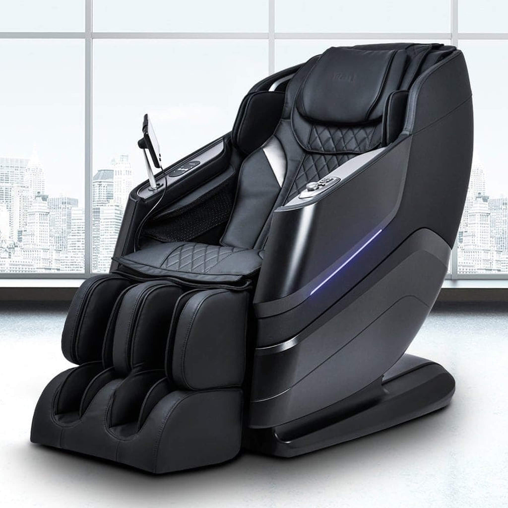 Titan TP Epic 4D Zero Gravity Massage Chair With Bluetooth Speakers Black SAK37241 Saksby -Lifestyle Front Left View