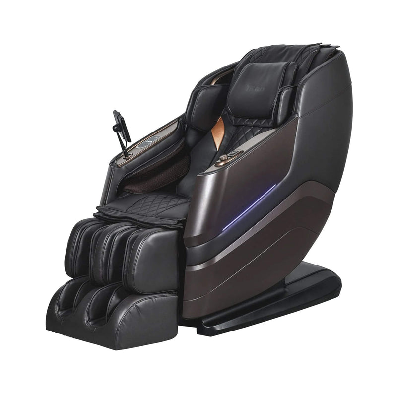 Titan TP Epic 4D Zero Gravity Massage Chair With Bluetooth Speakers Brown SAK37241 Saksby - Front Left View