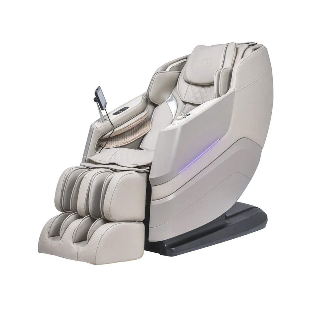 Titan TP Epic 4D Zero Gravity Massage Chair With Bluetooth Speakers Taupe SAK37241 Saksby - Front Left View