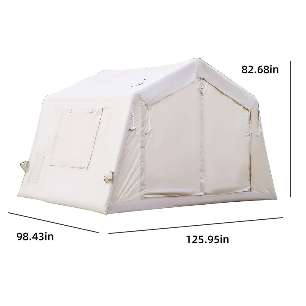 Trailora 4-Season Outdoor 4-6 People Inflatable Blow Up Camping Tent With Air Pump (SAK46821) - Saksby Wholesale - Dimension View