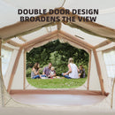 Trailora 4-Season Outdoor 4-6 People Inflatable Blow Up Camping Tent With Air Pump (SAK46821) - Saksby Wholesale - Door Features View