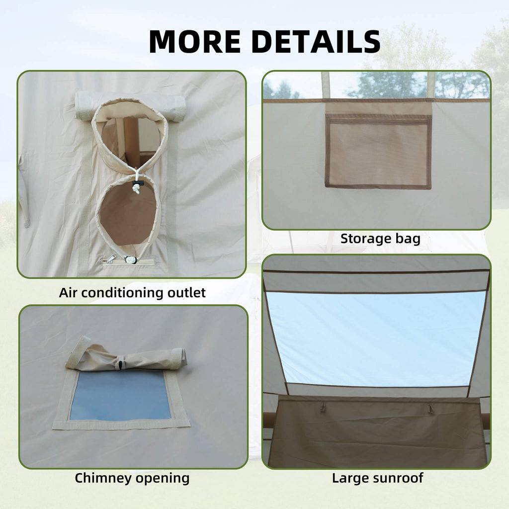 Trailora 4-Season Outdoor 4-6 People Inflatable Blow Up Camping Tent With Air Pump (SAK46821)