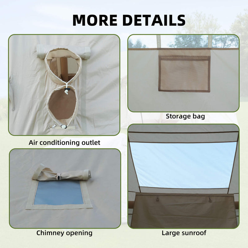 Trailora 4-Season Outdoor 4-6 People Inflatable Blow Up Camping Tent With Air Pump (SAK46821)