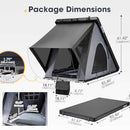 Trailora Premium Lightweight Hard Shell Rooftop Tent With LED Strip And Memory Foam (SAK51780) - Saksby Wholesale - Package Dimensions