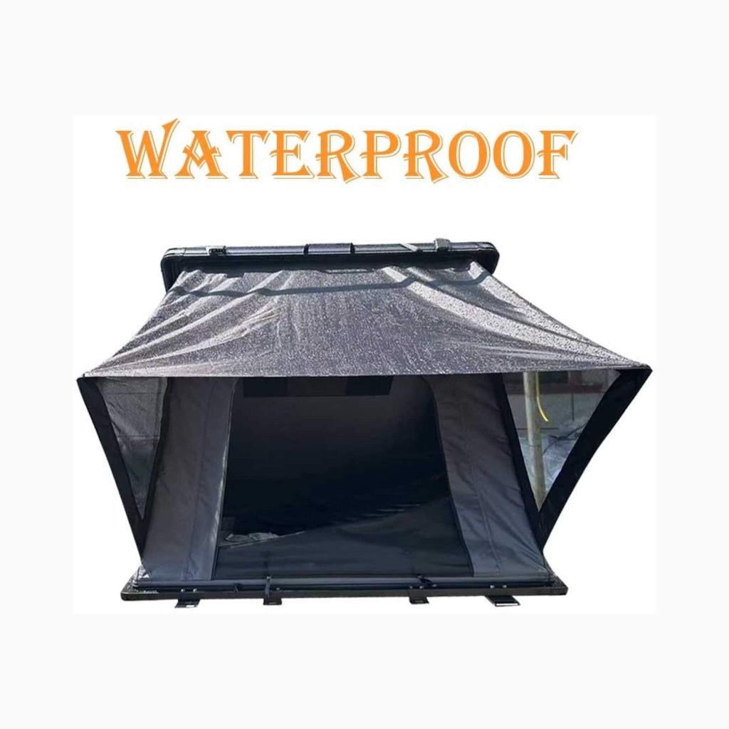 Trailora Premium Lightweight Hard Shell Rooftop Tent With LED Strip And Memory Foam (SAK51780) - Saksby Wholesale - Waterproof