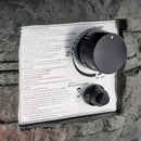 Transitional Concrete Outdoor 32 Inch Round Propane Fire Pit Table, Gray (SAK48268) - Saksby Wholesale - Switch Details