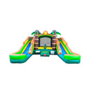 Tropical Bounce House Combo With Double Water Slides (SAK92508) - Saksby Wholesale - Front View