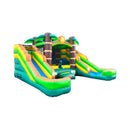 Tropical Bounce House Combo With Double Water Slides (SAK92508) - Saksby Wholesale - Left Side View