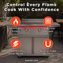 TrueFlame 30" Freestanding Gas Griddle Grill With Cart [TFG30] (SAK89234) - Saksby Wholesale - Features