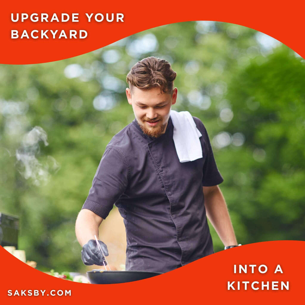 TrueFlame 30" Freestanding Gas Griddle Grill With Cart [TFG30] (SAK89234) - Saksby Wholesale - Lifestyle Image