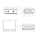 TrueFlame 30" Built-In Stainless Gas Griddle Grill (SAK85362) SAKSBY - Dimension View