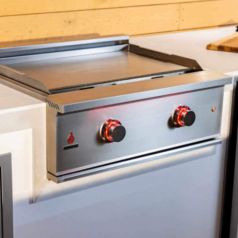 TrueFlame 30" Built-In Stainless Gas Griddle Grill (SAK85362) SAKSBY - Front Right View