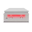 TrueFlame 30" Built-In Stainless Gas Griddle Grill (SAK85362) SAKSBY - With Lid View