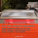 TrueFlame 30" Premium Built-In Stainless Gas Griddle Grill [TFG30] (SAK85362) - Saksby Wholesale - Flat-Top View