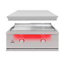 TrueFlame 30" Built-In Stainless Gas Griddle Grill (SAK85362) SAKSBY - Removable Lid View