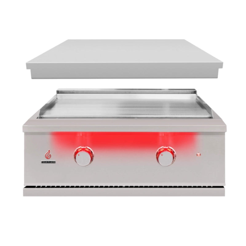 TrueFlame 30" Built-In Stainless Gas Griddle Grill (SAK85362) SAKSBY - Removable Lid View