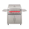 TrueFlame Built-In Gas Stainless Steel Freestanding Grills With 3 To 5  Built In Burners (SAK76845) SAKSBY - 40" Closed Cover View