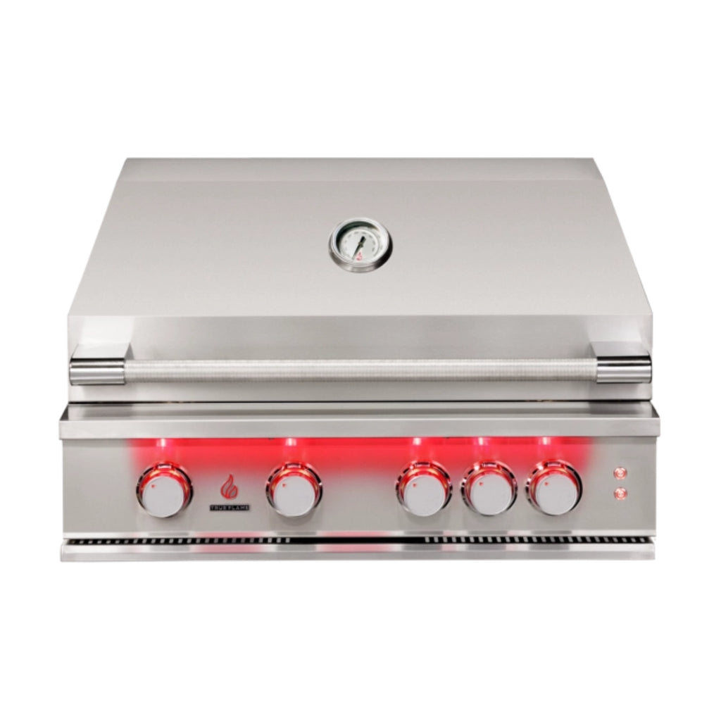 TRUEFLAME Built In Gas Stainless Steel Grill With 3 To 5  Built In Burners (SAK30587) SAKSBY 32" Closed View 