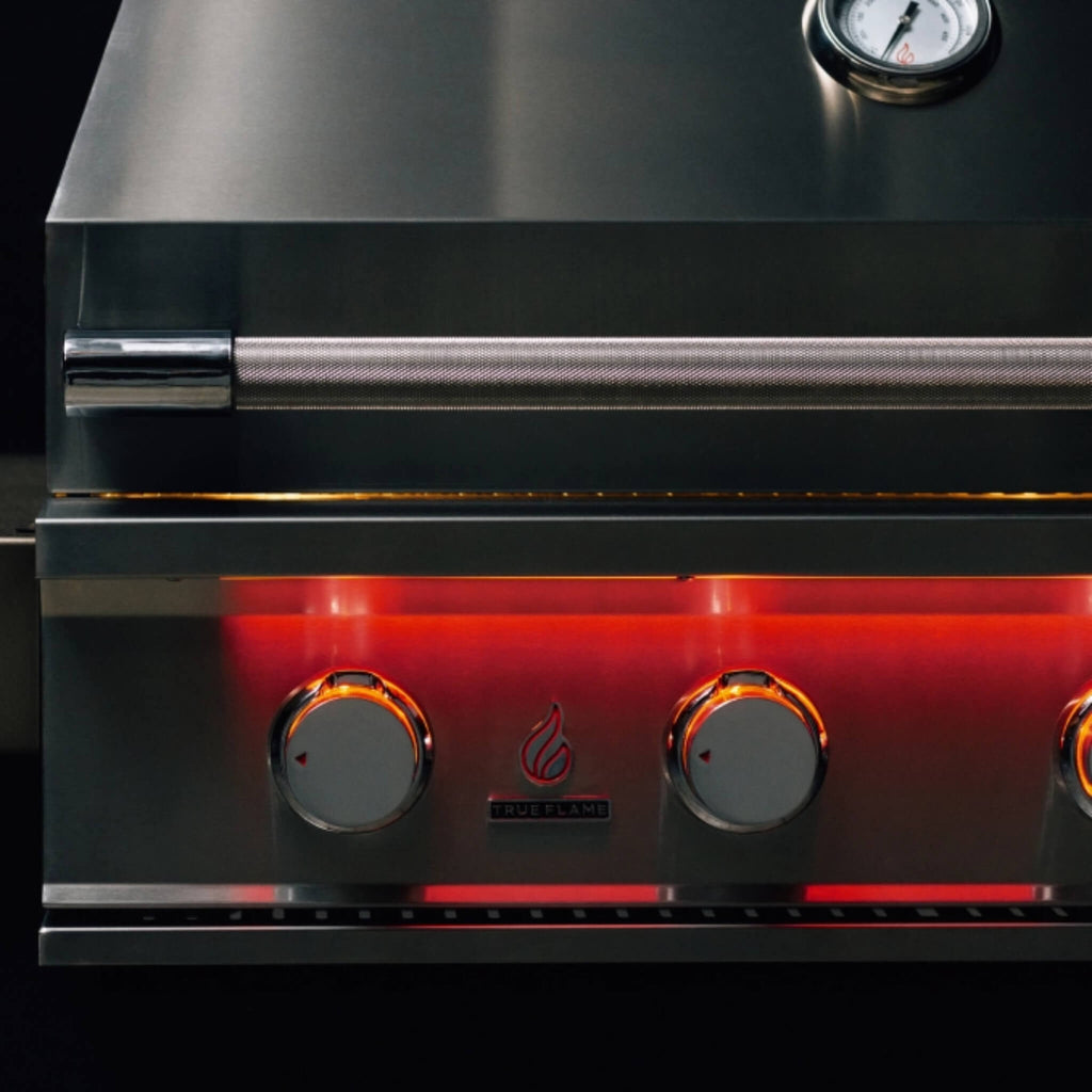 TRUEFLAME Built In Gas Stainless Steel Grill With 3 To 5  Built In Burners (SAK30587) SAKSBY -LED Lightning View 