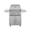 TrueFlame E Series Built-In Stainless Steel Gas Freestanding Grill With Side Shelves (SAK96473) SAKSBY - 25" Closed Cover View