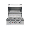 TrueFlame E Series Built-In Stainless Steel Gas Grill With 3 To 4 Burners (SAK13784) SAKSBY - 25" Open Cover View