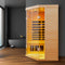 Premium 2-Person Corner Space Infrared Wooden Sauna Room With Bluetooth Speakers, 1600W (SAK81524)