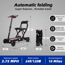 Ultra Lightweight 4-Wheel Folding Mobility Scooter With Remote For Adults And Elderly (SAK58976) - Saksby Wholesale - Product Dimensions and Features