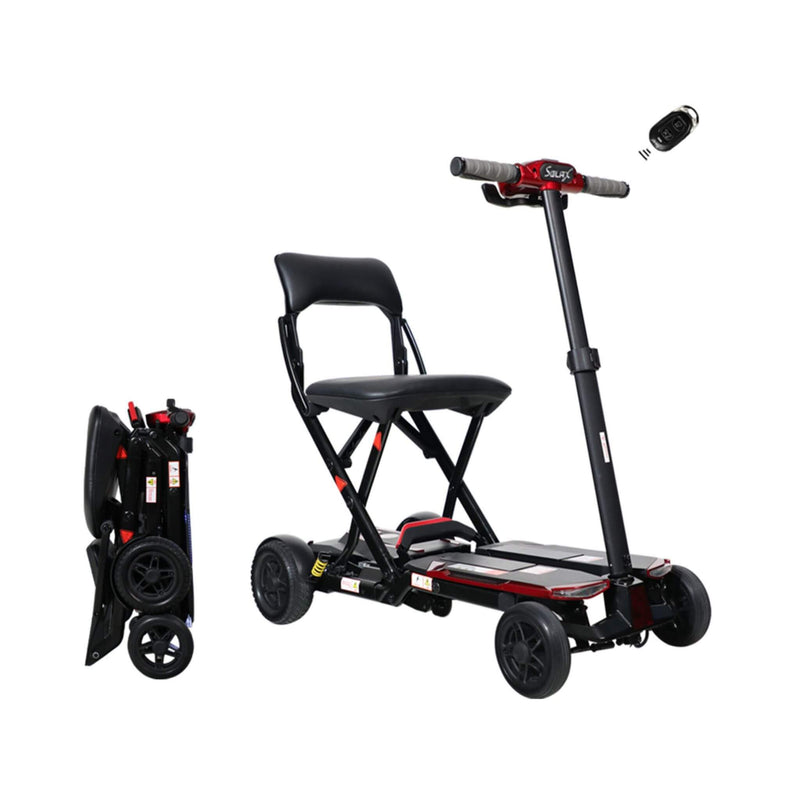 Ultra Lightweight 4-Wheel Folding Mobility Scooter With Remote For Adults And Elderly (SAK58976) - Saksby Wholesale - White Background
