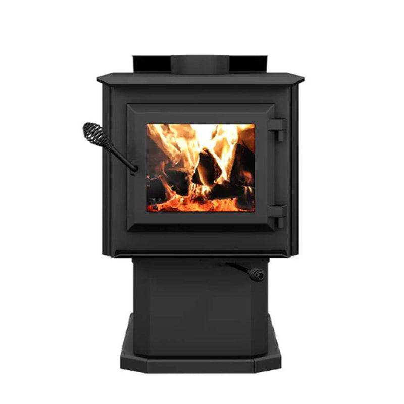 VENTIS Small Wood Direct Vent Wood Stove On Pedestal With Blower (SAK35042)