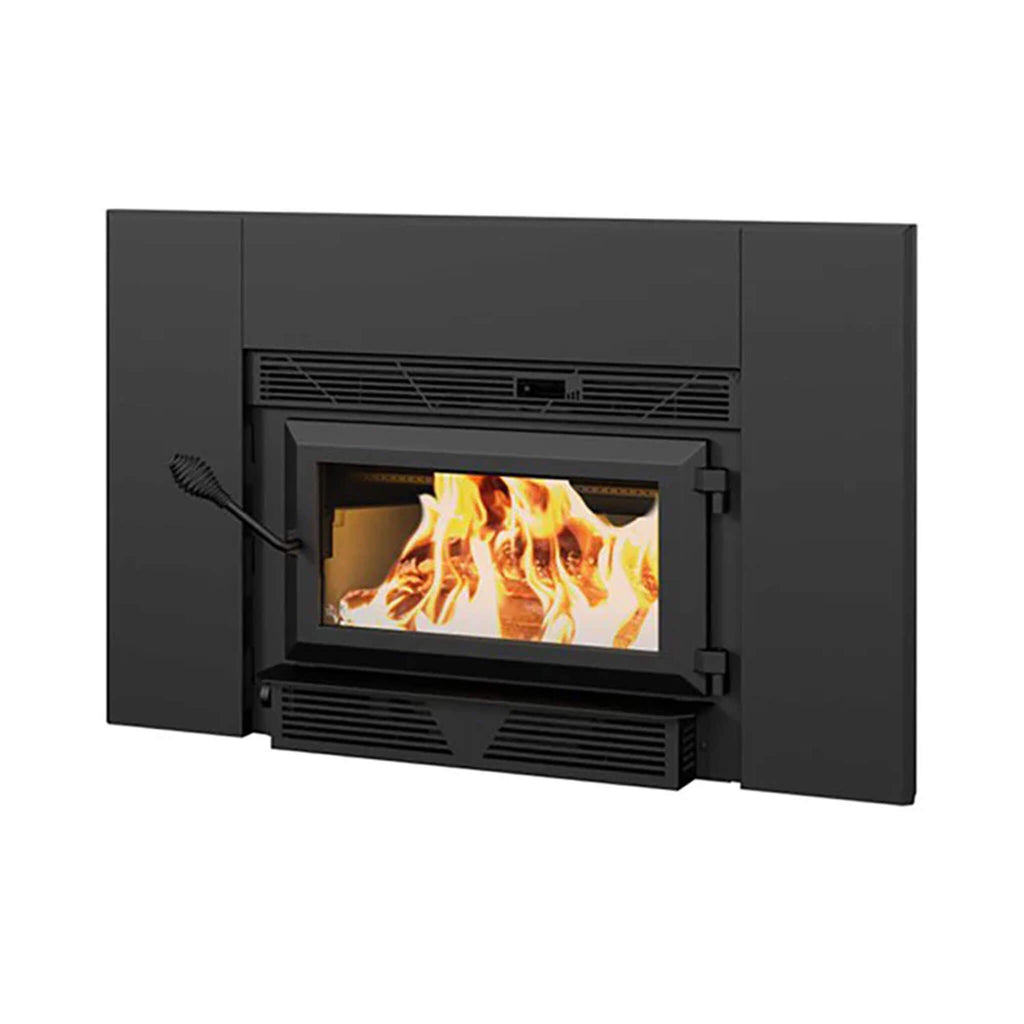 Ventis HEI90 Premium Black Extra Large Wood Fireplace Insert With Blower [VB00024] (SAK26913)