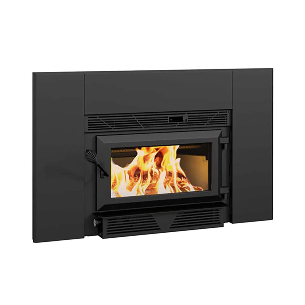 Ventis HEI90 Premium Black Extra Large Wood Fireplace Insert With Blower [VB00024] (SAK26913)