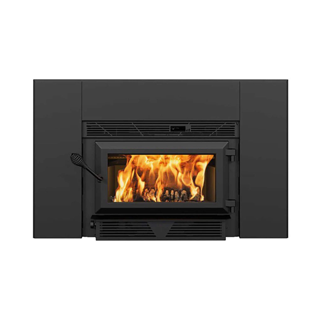 Ventis HEI90 Premium Black Extra Large Wood Fireplace Insert With Blower [VB00024] (SAK26913)