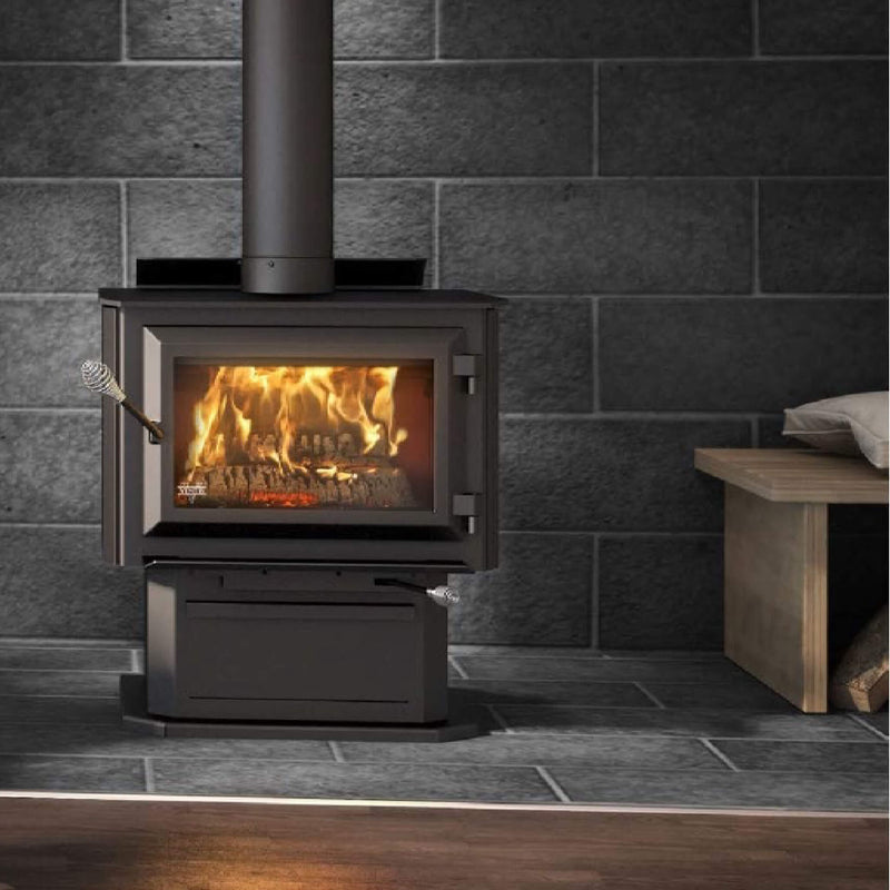 VENTIS Wood Direct Vent Wood Stove on Pedestal [VB000] (HBG35042) - HBG