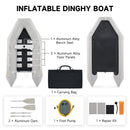 Virtue US 10FT 4-Person Heavy-Duty Inflatable Dinghy Transom Sport Tender Boat (SAK98153) - Saksby Wholesale - Accessories