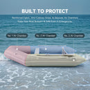 Virtue US 10FT 4-Person Heavy-Duty Inflatable Dinghy Transom Sport Tender Boat (SAK98153) - Saksby Wholesale - Air Chambers