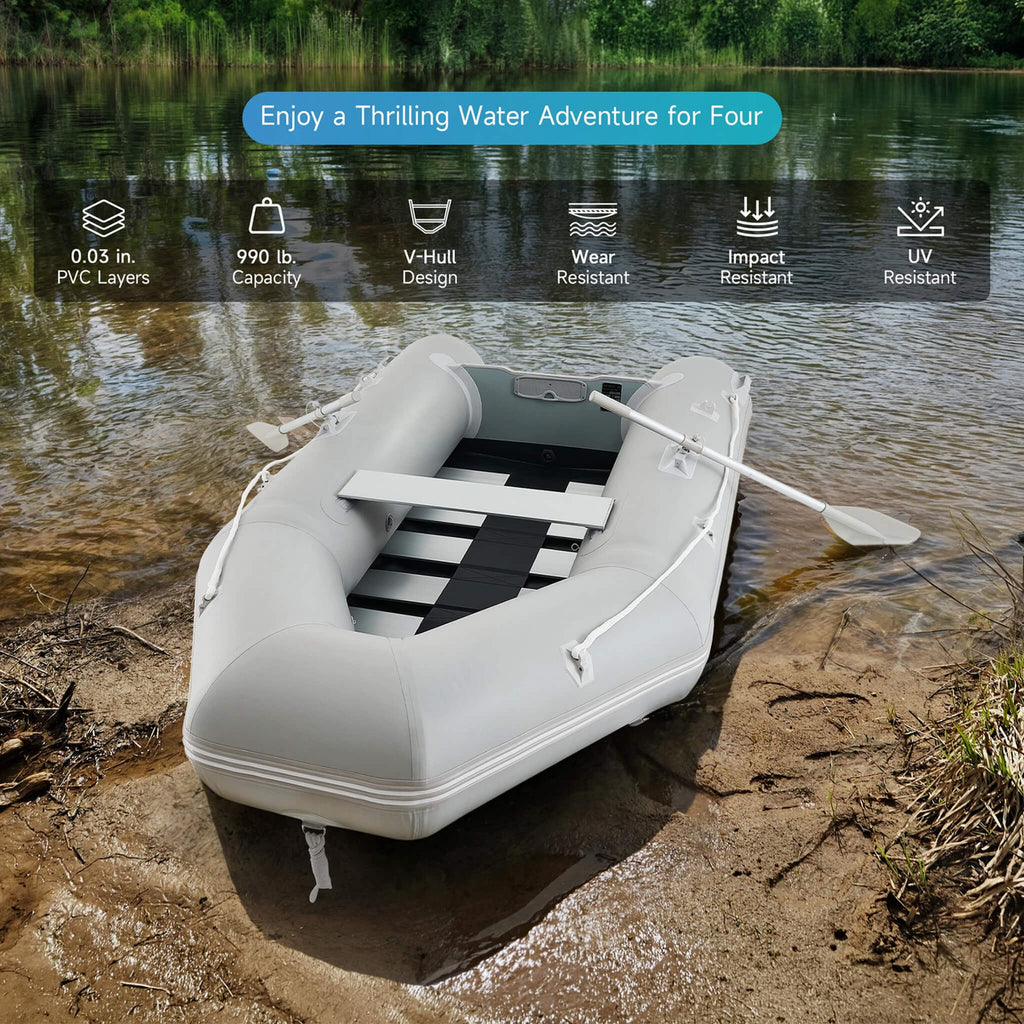 Virtue US 10FT 4-Person Heavy-Duty Inflatable Dinghy Transom Sport Tender Boat (SAK98153) - Saksby Wholesale - Features