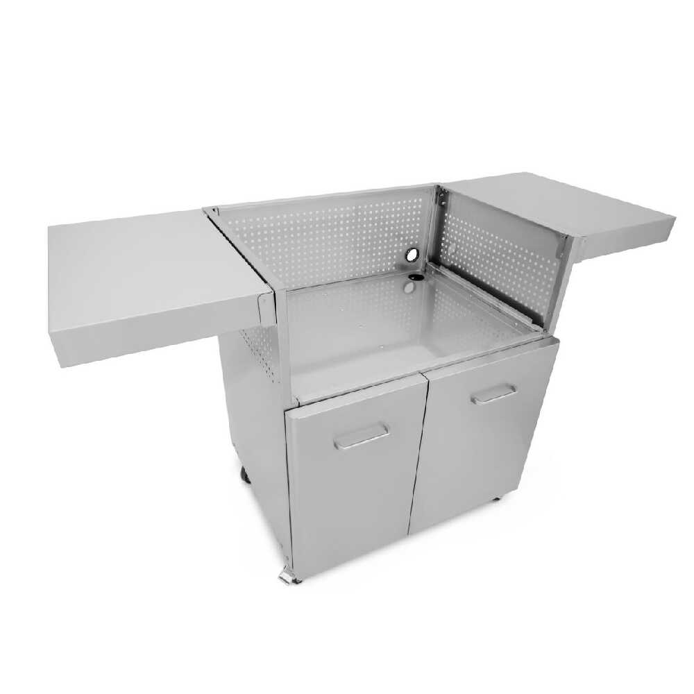 WILDFIRE 30" Stainless Steel Outdoor Griddle Cart With Heavy Duty Casters [WF-CART30-CG] (SAK45921)-SAKSBY