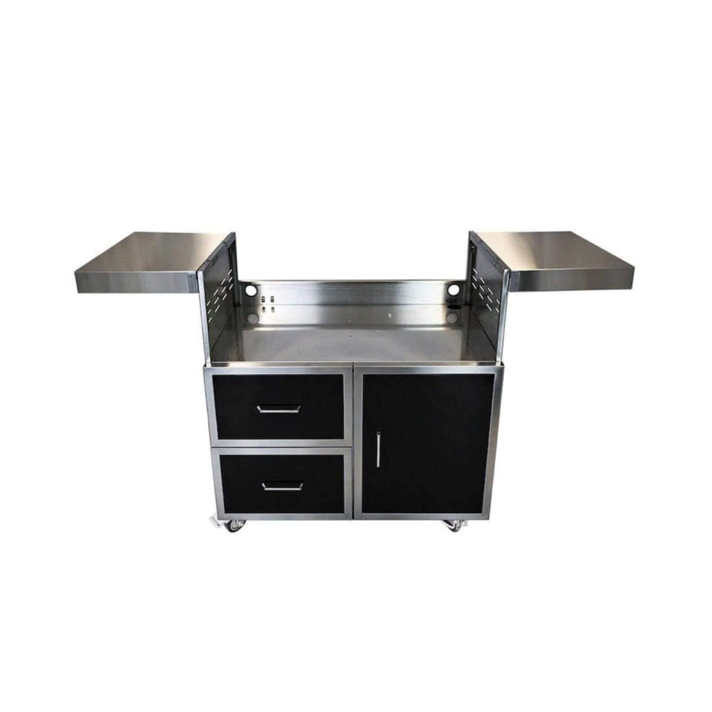WILDFIRE 30" Black Stainless Steel Outdoor Griddle Cart [WF-CART30-CG-BSS] (SAK32789) - Saksby Wholesale  - Front View