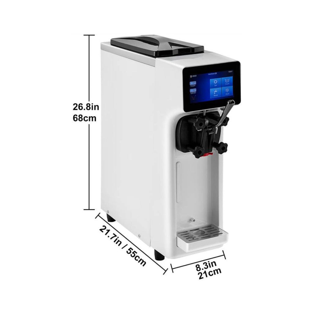 1000W Commercial 4.0L Home Soft Serve Frozen Yogurt Ice Cream Maker Machine (SAK83425) - Saksby Wholesale - Dimensions