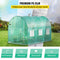 10FT Large Walk-In Outdoor Portable Plastic Greenhouse W/ Windows, (10 x 7 x 7)' (91032130) - SAKSBY.com -Demonstration View