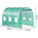 10FT Large Walk-In Outdoor Portable Plastic Greenhouse W/ Windows, (10 x 7 x 7)' (91032130) - SAKSBY.com -Measurement View