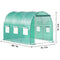 10FT Large Walk-In Outdoor Portable Plastic Greenhouse W/ Windows, (10 x 7 x 7)' (91032130) - SAKSBY.com -Measurement View