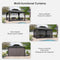 PLF Large Premium Outdoor Hardtop Aluminum Gazebo With Galvanized Steel Double Roof, 10x13FT (91374826) - SAKSBY.com - Canopies & Gazebos - SAKSBY.com