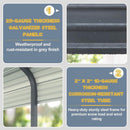 [10X15FT] Large Heavy-Duty Outdoor Metal Carport For Cars, Trucks And Boats (SAK95738) - Saksby Wholesale - Materials Features View
