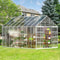 [10x16FT] Extra Large Heavy Duty Backyard Polycarbonate Aluminum Greenhouse With Sliding Doors And Vents (SAK97526) - Saksby Wholesale - Outdoor Lifestyle