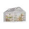 [10x16FT] Extra Large Heavy Duty Backyard Polycarbonate Aluminum Greenhouse With Sliding Doors And Vents (SAK97526) - Saksby Wholesale - White Background