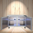 12.9 Cu.Ft 2-Door 48-Inch Commercial Stainless Steel Worktop Undercounter Refrigerator (SAK26049) - Saksby Wholesale - Lifestyle View